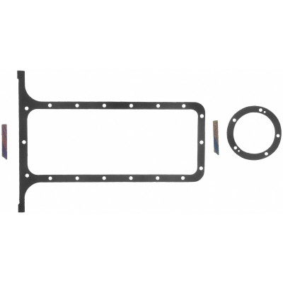 Fel-Pro OS 34004 Engine Oil Pan Gasket Set 18 Bolt Hole Two Piece Gasket - OS34004 Photo - Primary