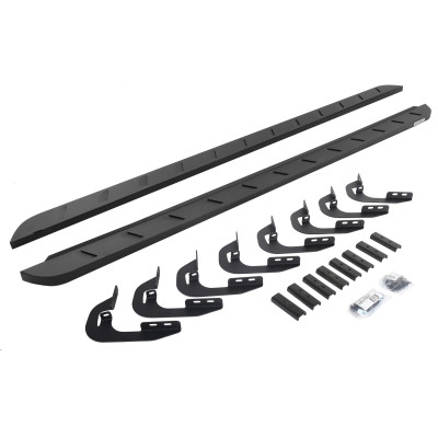 Go Rhino 15-19 GMC Sierra 2500/3500HD DC (Gas) RB10 Slim Running Boards Kit (w/Brackets) - Tex. Blk - 63405880SPC User 1