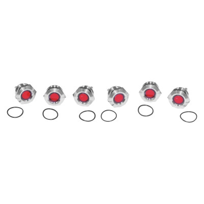 Letric Lighting Royal Flush Mnt Led 1in Stl/Red - LLC-RFLS Photo - Primary