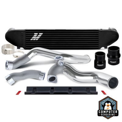 Mishimoto 2024+ Ford Mustang 2.3L EcoBoost Performance Intercooler Kit -  Black/Polished - MMINT-MUS4-24KBKP Photo - Primary
