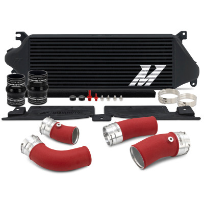 Mishimoto 24+ Tacoma Performance Intercooler Kit - BK Cooler - RD Pipes - MMINT-TAC-24KBKRD Photo - Primary