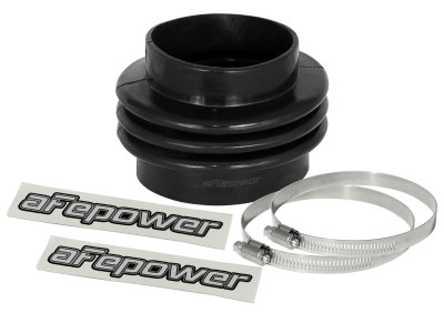 afe Magnum FORCE Intake Coupling Kit (3-1/2 IN ID to 4 IN ID x3-1/2 IN L) Straight Bellow- Black - 59-00081 Photo - Primary