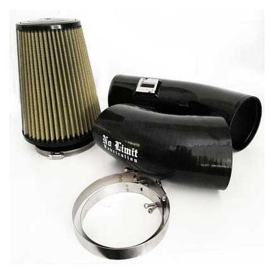 No Limit Fabrication - 6.7 PowerStroke Cold Air Intake Black PG7 Filter Stage 1 2011-2016 - 67CAIBP11161