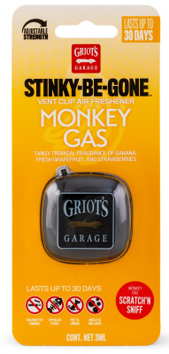 Griots Garage Stinky-Be-Gone Vent Clip Air Freshener - Monkey Gas - 10758 Photo - Primary