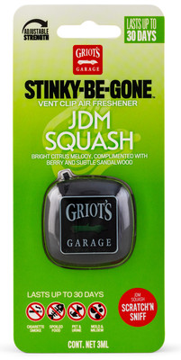 Griots Garage Stinky-Be-Gone Vent Clip Air Freshener - JDM Squash - 10767 Photo - Primary