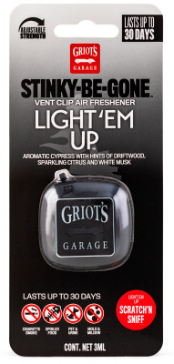 Griots Garage Stinky-Be-Gone Vent Clip Air Freshener - Light Em Up - 10799 Photo - Primary