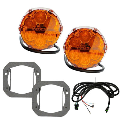 Nacho Lighting Jeep JL/JT SAE Combo Amber Plug N Play Fog Light Kit (1pc Bumper Kit) - V3JW1KASM Photo - Primary