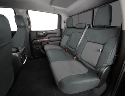 Covercraft 16-24 Nissan Titan Endura PrecisionFit Custom Second Row Seat Covers - Charcoal/Silver - GTN674ENCS Photo - out of package