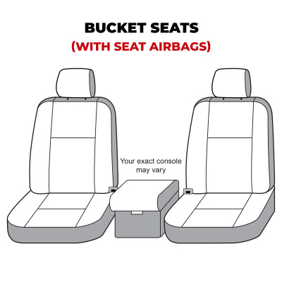 Covercraft 19-20 Ford F150 Waterproof Polyester SeatSaver Custom Front Row Seat Covers - Grey - SS3473WFGY Photo - out of package