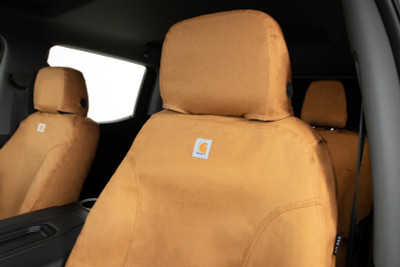 Covercraft 10-24 Chevrolet Express/GMC Carhartt SeatSaver Custom Second Row Seat Covers - Brown - SSC8527CABN Photo - out of package