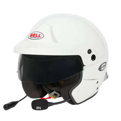 Bell Helmet Mag-10 Rally Sport White (Hans) Med(58-59) Fia8859-2024 - 1443A24 Photo - Primary