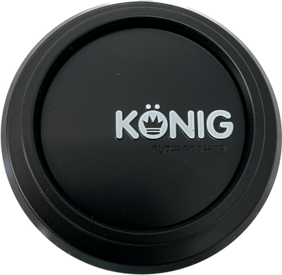 Konig Flow Formed Pop-in Center Cap - Heliogram/Neoform Black - CAPFFPI5 User 1