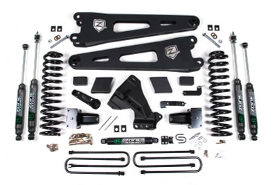 Zone Offroad 23-26 Ford F250/F350 4WD 7in Radius Arm Susp. Lift Kit 4.5in Rear - Adv. Series Shocks - ZONF127F Photo - Primary
