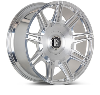 Vossen x Novitec SP2 22x10.5 ET:15 Brushed - Gloss Clear Rolls-Royce Ghost 2nd Gen Rear Wheel - F-AFP-118-F02-C04 Photo - Primary