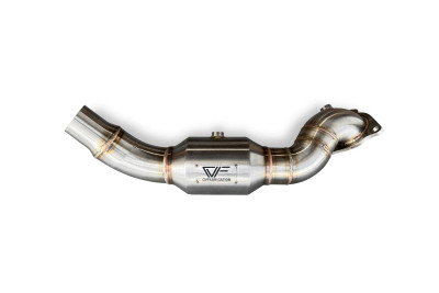 CVF - Stainless Steel Catted Downpipe (2021-2024 Ford Bronco 2.3L) - 23BRCDP-1