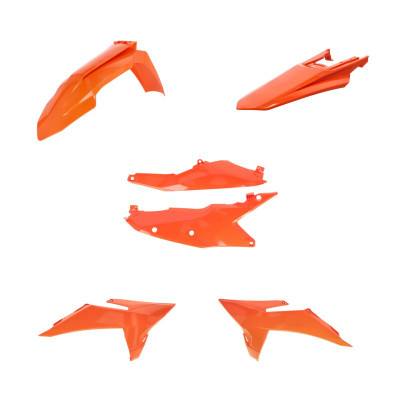 Acerbis 2026 KTM 250-500 EXC-F/ 125-300 XC-W/ 450 XCF-W Plastic Kit - 16 Orange - 2988075226 Photo - Primary