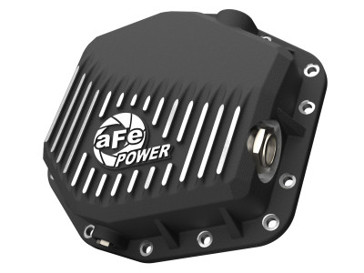 aFe Ford Bronco Raptor 22-25 V6-3.0L POWER Pro Series Rear Differential Cover Black w/ Machined Fins - 46-71460B Photo - Primary