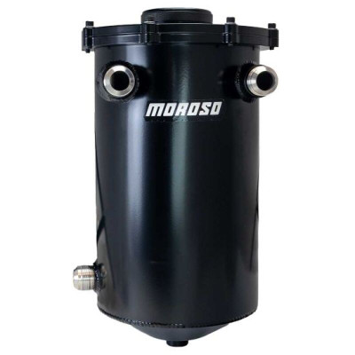 Moroso Split Top 16in Tall 8in Diameter MMPS 7.5qt Dry Sump Tank - Black - 22020 User 1