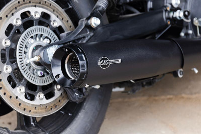 S&S Cycle 15-23 Indian Scout Grand National Exhaust System - Back - 4111-266 Photo - Primary