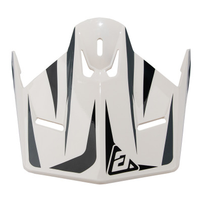 Answer 26 AR1 Mototown Glossy Visor - White/Grey/Black - 475262 User 1