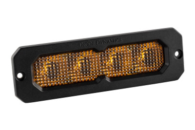 Diode Dynamics SS6 Max Yellow Flood Flush ABL (single) 3000K - DD8177S Photo - Primary