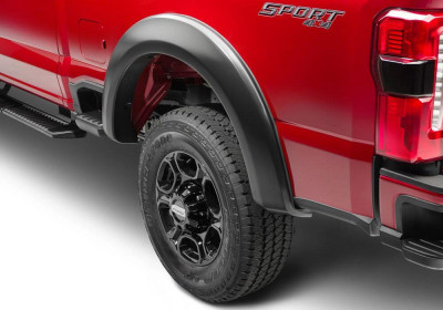 Bushwacker 23-24 Ford F-250/350 SuperDuty Extend-A-Fender Style Flares 2pc Rear - Black - 20150-02 Photo - Primary