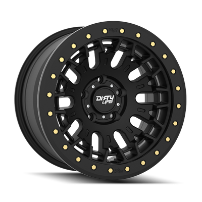 Dirty Life DT-3 17X9 5x127 -12 Offset - Satin Black w/ Simulated Beadlock - 9317-7973MB Photo - Primary