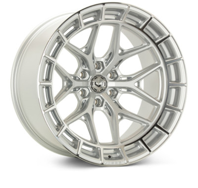 Vossen HFX-1 19x9.5 - 5x112 - ET44 - Deep Face - 66.5 - Silver Polished Wheel - HFX1-9M70 Photo - Primary