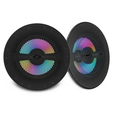 DS18 8in 2-Way 175 Watts RMS 4ohm Digital LED Lights Bullet Tweeter Black - NXL-LXY8/BK Photo - Primary