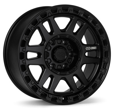 Enkei Trail-Tracker 18x9 / 6x139.7 BP / ET0 / 106.1mm Bore - Matte Black Wheel - 560-890-8400BK Photo - Primary