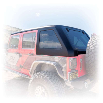 Turn Offroad 2007-2018 Jeep JK 4 Door Fastback Hardtop 2 Piece Primer (Paintable) - HTJKFB2-M4P Photo - Primary