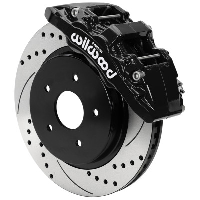 Wilwood 13-18 RAM 1500 4WD Aerolite 6R Kit 5 x 5.50in Hub - 13.38in Drilled & Slotted Rotor - Black - 140-18208-D Photo - Primary