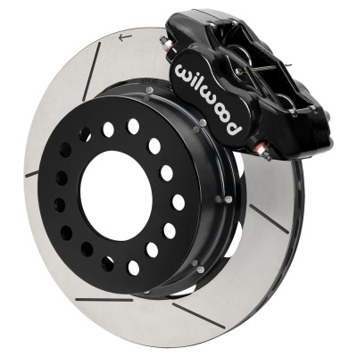 Wilwood Ford Mustang II Forged Dynalite Front Brake Kit w/ 11.38in Slotted Rotor - Black - 140-18364 Photo - Primary