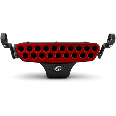 Stainless Steel Faceplate (Red) - V1 Particle Separator Only