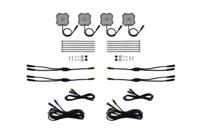 Diode Dyamics Rock Light - Amber/White-  M8 Add-On 4-Pack - DD8761 Photo - Primary