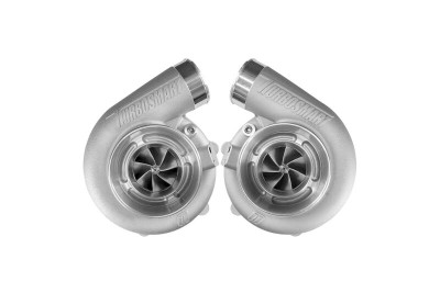 Turbosmart V-Band 0.82AR Water Cooled TS-2-5862B Mirror Twin Turbo Package - TS-2-5862B-VB082E-MT Photo - Primary