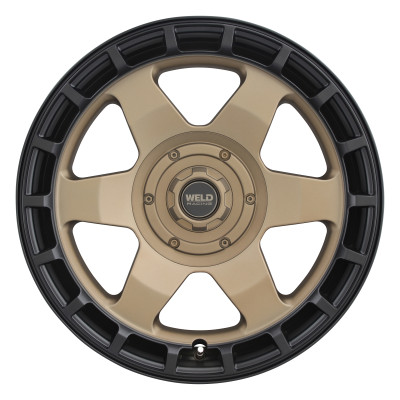 Weld Off-Road Ridge 17x9 - 5x114.3 / 5x127 BP - ET-12 - 78.1mm CB - Satin Bronze Wheel (Black Ring) - W15079026450 Photo - Primary