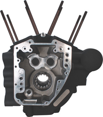 S&S Cycle 07-16 BT Engines w/ Stock Bore Super Stock T2 Crankcase - Wrinkle Black - 310-0367B Photo - Primary
