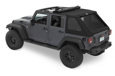Bestop 07-18 Jeep Wrangler JK 4-Door Jeep Trektop (Black Diamond) - 56453-35 Photo - Primary
