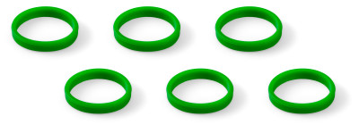 Griots Garage MOD Color Application Ring - Green - Set of 6 - 15735COLGRN Photo - Primary