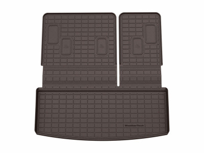 WeatherTech 21-26 Cadillac Escalade Behind 3rd Row Seating SeatBack Cargo Liners HP - Cocoa - 431716IM Photo - Primary