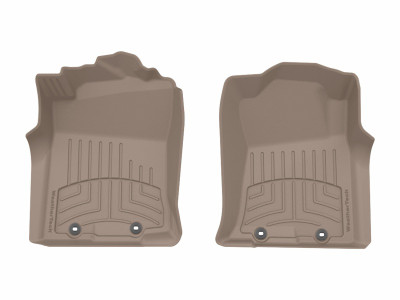 WeatherTech 12-15 Toyota Tacoma 1st Row Front FloorLiner HP - Tan - 456551IM Photo - Primary
