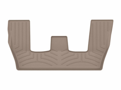 WeatherTech 17-25 Audi Q7 2nd Row Rear FloorLiner HP - Tan - 458873IM Photo - Primary