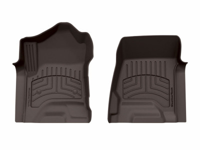 WeatherTech 15-19 Chevrolet Silverado 1st Row Front FloorLiner HP - Cocoa - 477221IM Photo - Primary