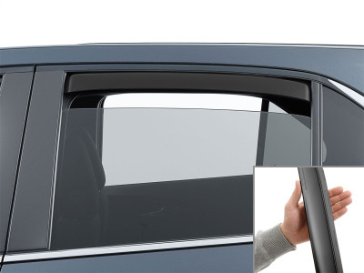 WeatherTech 18-24 Chevrolet Equinox Rear Rear Side Window Deflectors - Matte Blk - 81869IMB Photo - Primary