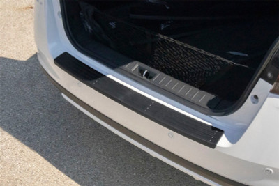 WeatherTech 20-25 Nissan Versa Behind 2nd Row BumperTopper - Black - BP0150 Photo - Primary