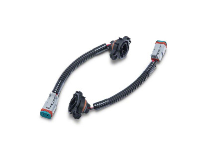 Raxiom 10-18 Jeep Wrangler JK Axial Series H16 to Deutsch Fog Light Wire Harness Adapter Set - J104820 Photo - Primary