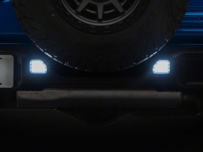 Raxiom 18-26 Jeep Wrangler JL Clear LED Rear Bumper Reflector Lights- White LED - J238247 Photo - Primary
