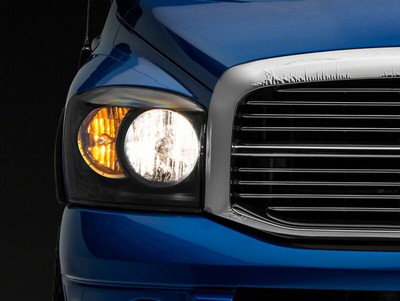 Raxiom 06-08 Dodge RAM 1500 Axial Series Euro Headlights- Black Housing- Clear Lens - R110144 Photo - Primary