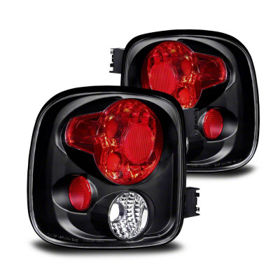 Raxiom 99-02 Chevrolet Silverado 1500 Stepside Axial Series Tail Lights- Black Housing- Clear Lens - S112709 Photo - Primary
